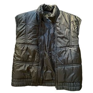 Edelweiss Black Puffer Vest Medium Unisex